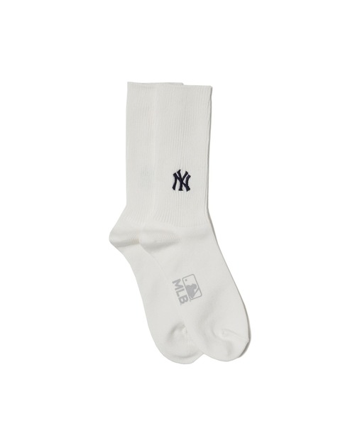 AMERICAN RAG CIE（アメリカンラグシー）の「MLB×ROSTER SOX MLB RIB SOCKS（ソックス/靴下・メンズ・ネイビー/ホワイト・25-27/23-25）」の3枚目の写真