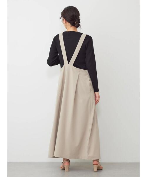 セール】丈違いフロントタックジャンパースカート（ワンピース