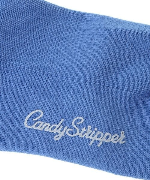 Candy Stripper(キャンディストリッパー)の「GOOD THE CANDYS RIB ソックス(ソックス/靴下・レディース・ブラック/オフホワイト/ブルー・FREE)」の9枚目の写真