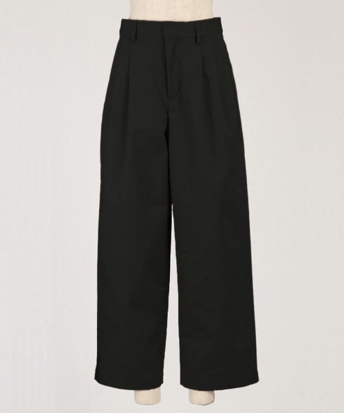 Auntie Rosa Holiday（アンティローザホリデー）の「チノ2タックワイドストレートパンツ（チノパンツ・レディース・ネイビー/キャメル/ブラック・マルチサイズ）」の2枚目の写真