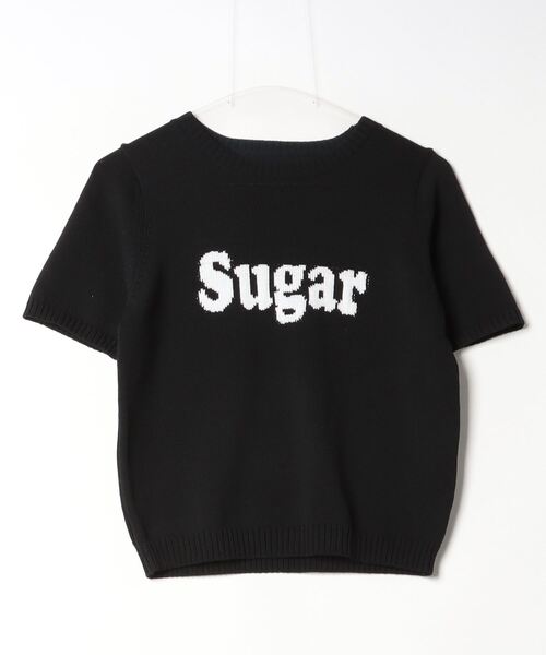 Per sist ence(パーシエンス)の「ジャガードロゴ半袖ニット/手洗いOK(ニット/セーター・レディース・イエロー/オフホワイト/グレー/ブラック・FREE)」の18枚目の写真