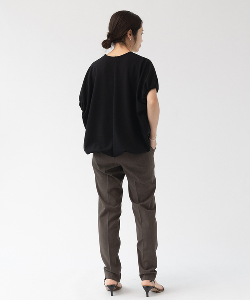 IENA(イエナ)の「CARREMANジョーゼットプルオーバー(Tシャツ/カットソー・レディース・ブラック/ブラウン・FREE)」の15枚目の写真