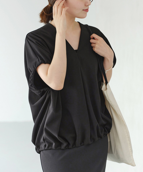 IENA(イエナ)の「CARREMANジョーゼットプルオーバー(Tシャツ/カットソー・レディース・ブラック/ブラウン・FREE)」の18枚目の写真