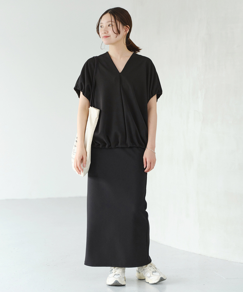 IENA(イエナ)の「CARREMANジョーゼットプルオーバー(Tシャツ/カットソー・レディース・ブラック/ブラウン・FREE)」の22枚目の写真