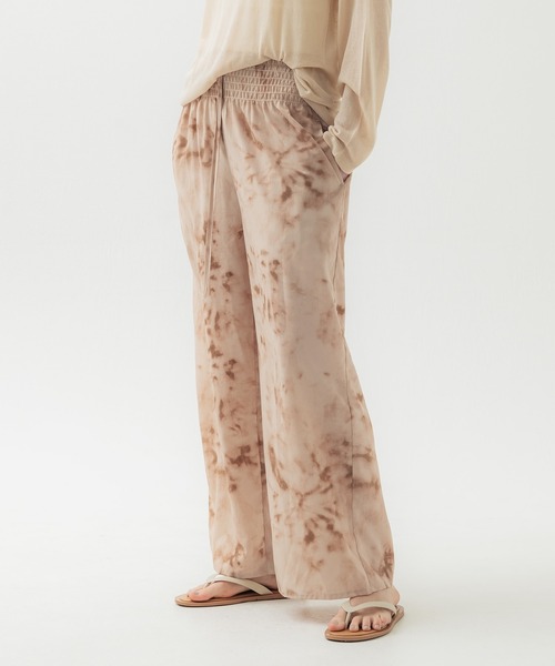 coca(coca)(コカ)の「ヴィンテージタイダイ柄ワイドパンツ(その他パンツ・レディース・ピンク・SHORT/MEDIUM/LONG)」の1枚目の写真