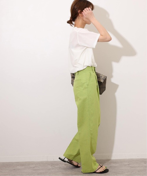 JOURNAL STANDARD relume(ジャーナルスタンダード レリューム)の「《追加》シアー天竺ハーフスリーブ(Tシャツ/カットソー・レディース・サックスブルー/ホワイト/ブラウン/オレンジ・FREE)」の8枚目の写真