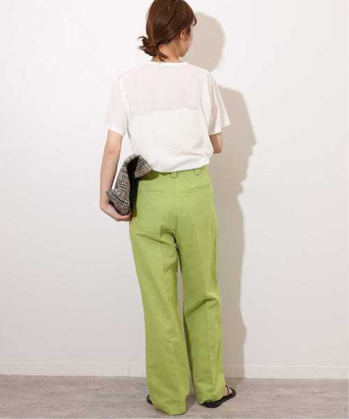 JOURNAL STANDARD relume(ジャーナルスタンダード レリューム)の「《追加》シアー天竺ハーフスリーブ(Tシャツ/カットソー・レディース・サックスブルー/ホワイト/ブラウン/オレンジ・FREE)」の9枚目の写真