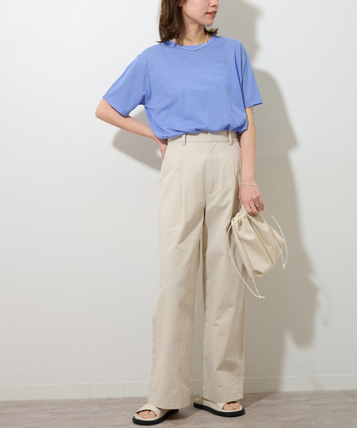 JOURNAL STANDARD relume(ジャーナルスタンダード レリューム)の「《追加》シアー天竺ハーフスリーブ(Tシャツ/カットソー・レディース・サックスブルー/ホワイト/ブラウン/オレンジ・FREE)」の21枚目の写真