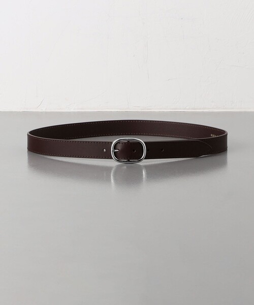 MAISON BOINET（メゾンボワネ）の「＜MAISON BOINET＞ OVAL BUCKLE 30MM/オーバル バックル ベルト 30mm（ベルト・メンズ・ブラック/ダークブラウン・80ｃｍ/85cm/90cm/95cm）」の2枚目の写真