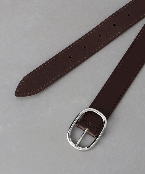 MAISON BOINET（メゾンボワネ）の「＜MAISON BOINET＞ OVAL BUCKLE 30MM/オーバル バックル ベルト 30mm（ベルト・メンズ・ブラック/ダークブラウン・80ｃｍ/85cm/90cm/95cm）」の6枚目の写真