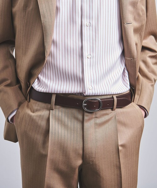 MAISON BOINET（メゾンボワネ）の「＜MAISON BOINET＞ OVAL BUCKLE 30MM/オーバル バックル ベルト 30mm（ベルト・メンズ・ブラック/ダークブラウン・80ｃｍ/85cm/90cm/95cm）」の11枚目の写真
