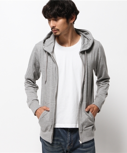 WEGO(ウィゴー)の「WEGO/ZIPパーカー(パーカー・メンズ・ホワイト/杢グレー/ブラック/レッド・MEDIUM/SMALL/LARGE)」の18枚目の写真