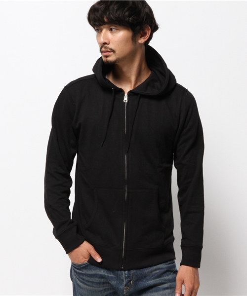 WEGO(ウィゴー)の「WEGO/ZIPパーカー(パーカー・メンズ・ホワイト/杢グレー/ブラック/レッド・MEDIUM/SMALL/LARGE)」の6枚目の写真