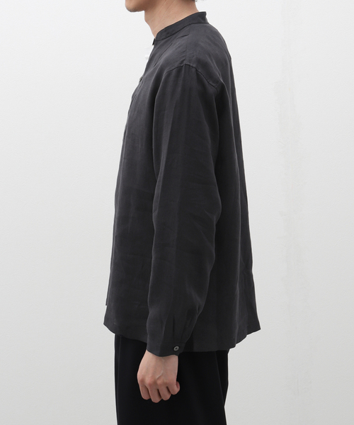 COLONY CLOTHING（コロニークロージング）の「【COLONY CLOTHING】ex Albini African P/O Shirts SH05-EX/ AFRICAN P/O（シャツ/ブラウス・メンズ・スカイブルー/ブラック/ホワイト・46/44）」の6枚目の写真