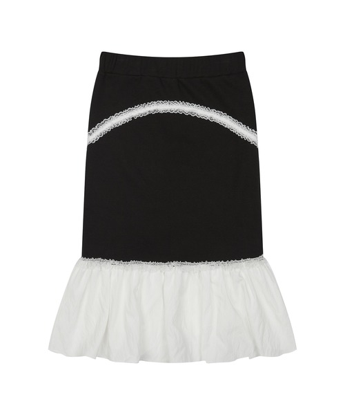 ★LUV IS TRUE★ CURVED L LACE MIDI SKIRTWHITE MUSINSA | LUV IS TRUE CURVED L LACE MIDI SKIRT(BLACK)