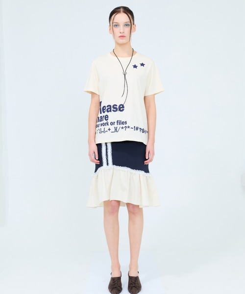 セール】CURVED L LACE MIDI SKIRT（スカート）｜LUVISTRUE