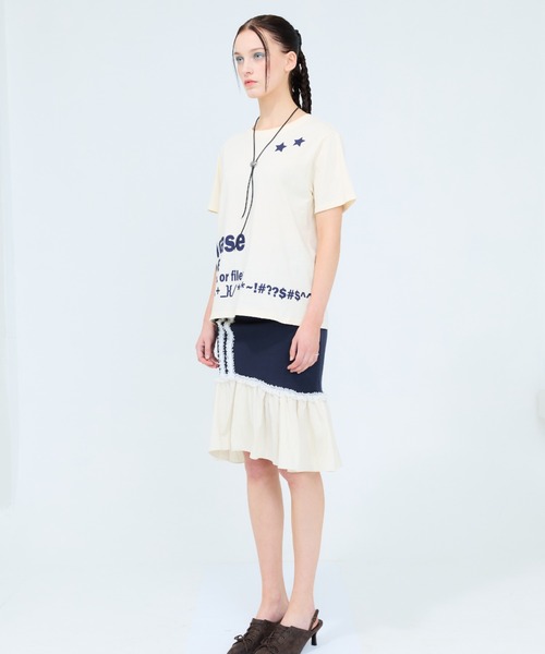 セール】CURVED L LACE MIDI SKIRT（スカート）｜LUVISTRUE