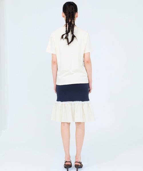 セール】CURVED L LACE MIDI SKIRT（スカート）｜LUVISTRUE
