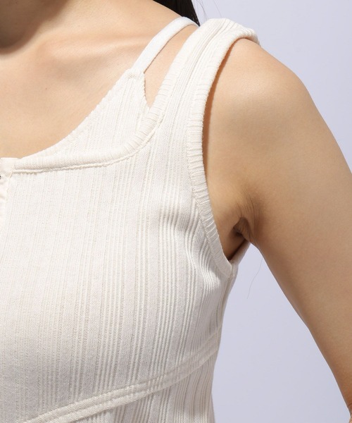 HARE（ハレ）の「ホックデザインタンクトップ(HARE)（タンクトップ・レディース・ブラック/ホワイト・FREE）」の15枚目の写真