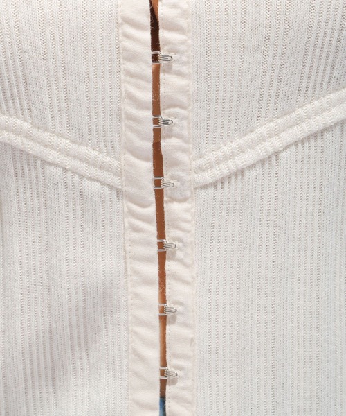 HARE（ハレ）の「ホックデザインタンクトップ(HARE)（タンクトップ・レディース・ブラック/ホワイト・FREE）」の17枚目の写真