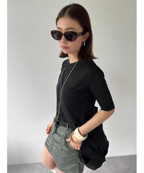 ハーフスリーブシアーTEE（Tシャツ/カットソー）｜HANNE（アン