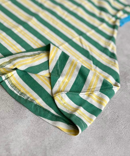 BIG FIELD（ビッグフィールド）の「ボーダーカラータンクワンピース（80～150cm）（ワンピース・キッズ・グリーン/レッド/パープル・130/95/140/150/90/100/110/120/80）」の6枚目の写真