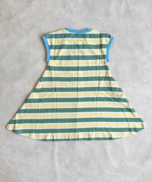BIG FIELD（ビッグフィールド）の「ボーダーカラータンクワンピース（80～150cm）（ワンピース・キッズ・グリーン/レッド/パープル・130/95/140/150/90/100/110/120/80）」の5枚目の写真