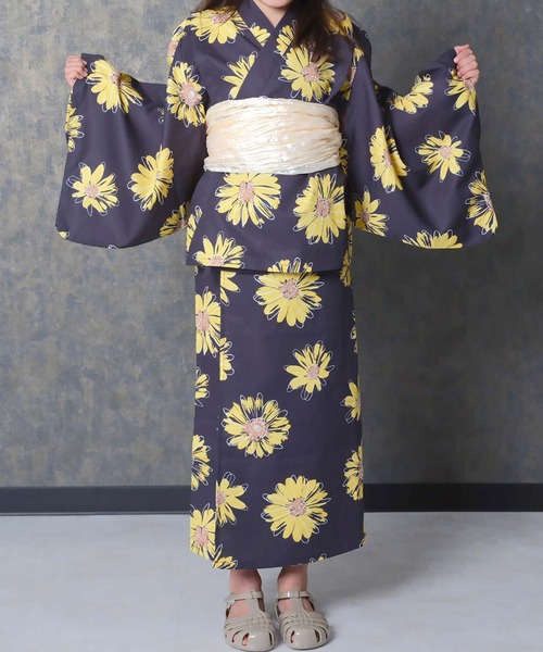 着物・浴衣 SK セオα夏着物・浴衣（ボタニカル/グリーン） SAK-SK31402a | さく