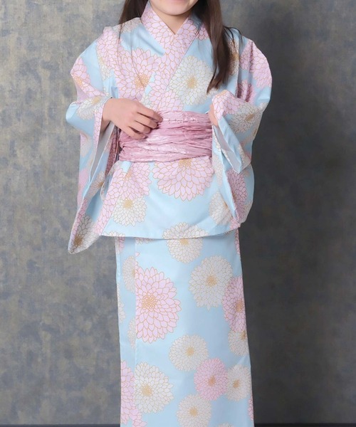 SHISKY（シスキー）の「SHISKY / シスキー 接触冷感 2WAY セパレート 花柄 浴衣3点セット キッズ（浴衣・キッズ・その他6/その他4/その他3/その他2/その他1/その他5/その他7/その他8・130/120/110/160/150/140）」の3枚目の写真