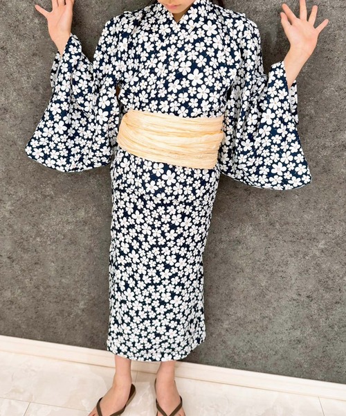 SHISKY（シスキー）の「SHISKY / シスキー 接触冷感 2WAY セパレート 花柄 浴衣3点セット キッズ（浴衣・キッズ・その他6/その他4/その他3/その他2/その他1/その他5/その他7/その他8・130/120/110/160/150/140）」の5枚目の写真