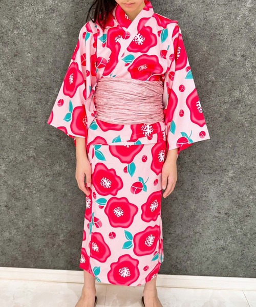 SHISKY（シスキー）の「SHISKY / シスキー 接触冷感 2WAY セパレート 花柄 浴衣3点セット キッズ（浴衣・キッズ・その他6/その他4/その他3/その他2/その他1/その他5/その他7/その他8・130/120/110/160/150/140）」の6枚目の写真