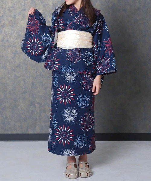 SHISKY（シスキー）の「SHISKY / シスキー 接触冷感 2WAY セパレート 花柄 浴衣3点セット キッズ（浴衣・キッズ・その他6/その他4/その他3/その他2/その他1/その他5/その他7/その他8・130/120/110/160/150/140）」の8枚目の写真