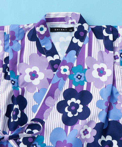 SHISKY（シスキー）の「SHISKY / シスキー 接触冷感 2WAY セパレート 花柄 浴衣3点セット キッズ（浴衣・キッズ・その他6/その他4/その他3/その他2/その他1/その他5/その他7/その他8・130/120/110/160/150/140）」の14枚目の写真