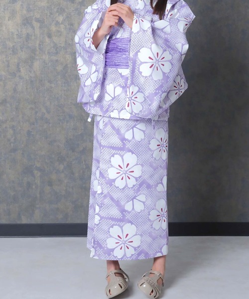 SHISKY / シスキー 接触冷感 2WAY セパレート 花柄 浴衣3点セット
