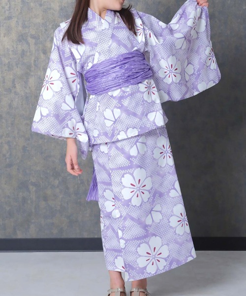 SHISKY / シスキー 接触冷感 2WAY セパレート 花柄 浴衣3点セット