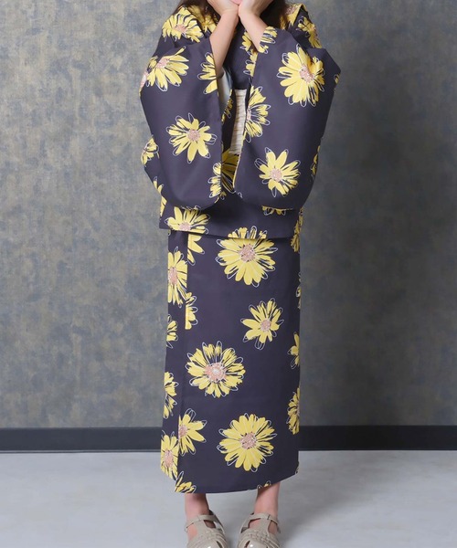 セール】SHISKY / シスキー 接触冷感 2WAY セパレート 花柄 浴衣