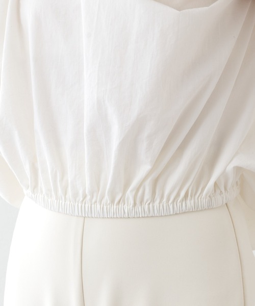 Whim Gazette（ウィムガゼット）の「タイプライターギャザーブラウス  