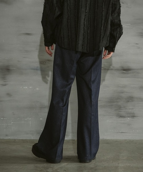 ウールミックスセミバギースラックス　キャスパージョン Wool mix semi baggy slacks/ウールミックスセミバギー
