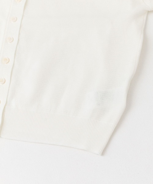 URBAN RESEARCH ROSSO WOMEN（アーバンリサーチ　ロッソ）の「5分袖コンパクトカーディガン（カーディガン/ボレロ・レディース・ネイビー/ゴールド/ホワイト/グリーン系その他・FREE）」の6枚目の写真