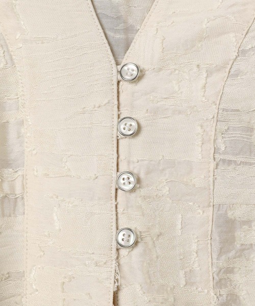 ベスト ジレ 「eL」Jacquard  Sleeveless Shirt/125343 レディース ベスト ジレ 「eL」Jacquard Sleeveless Shirt/125343