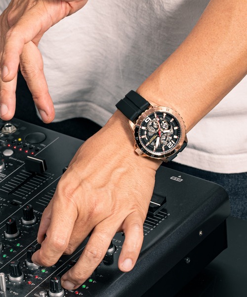 ANGELCLOVER（エンジェルクローバー）の「販路限定モデル Angel Clover/エンジェルクローバー タイムクラフトダイバー オートマチック 腕時計 ACL-TCA45PGBK-EC メンズ（アナログ腕時計・メンズ・ブラック・FREE）」の8枚目の写真