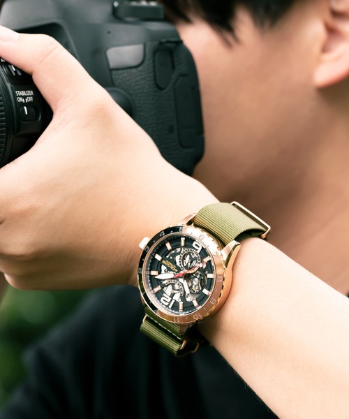 ANGELCLOVER（エンジェルクローバー）の「販路限定モデル Angel Clover/エンジェルクローバー タイムクラフトダイバー オートマチック 腕時計 ACL-TCA45PGBK-EC メンズ（アナログ腕時計・メンズ・ブラック・FREE）」の11枚目の写真