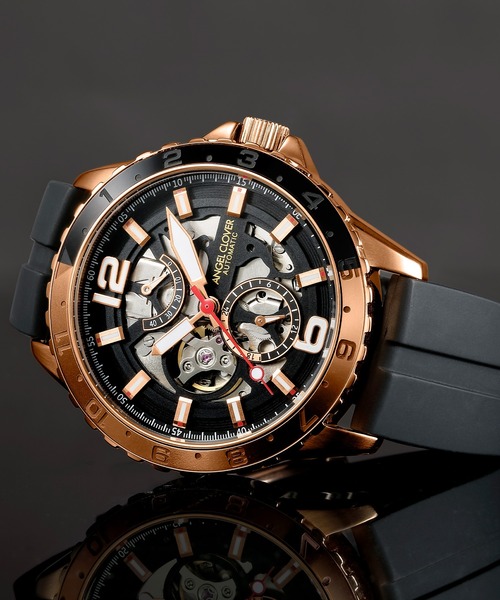 ANGELCLOVER（エンジェルクローバー）の「販路限定モデル Angel Clover/エンジェルクローバー タイムクラフトダイバー オートマチック 腕時計 ACL-TCA45PGBK-EC メンズ（アナログ腕時計・メンズ・ブラック・FREE）」の13枚目の写真