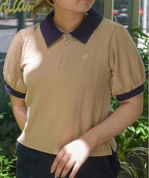 Naptime 刺繍半袖プルオーバーシャツ ベージュ 楽天市場】レイヤードTシャツ / 公式 CUBE SUGAR 天竺