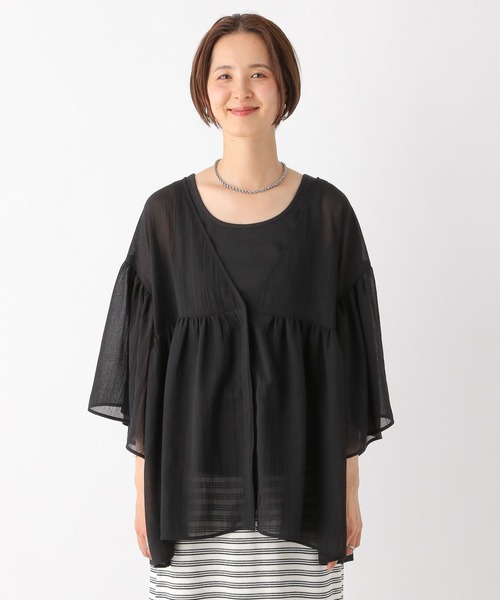 LEPSIM(レプシィム)の「2WAYギャザーブラウス 116423(シャツ/ブラウス・レディース・イエロー/ブラック/レッド/オフホワイト・FREE)」の18枚目の写真