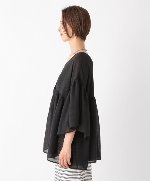 LEPSIM(レプシィム)の「2WAYギャザーブラウス 116423(シャツ/ブラウス・レディース・イエロー/ブラック/レッド/オフホワイト・FREE)」の17枚目の写真