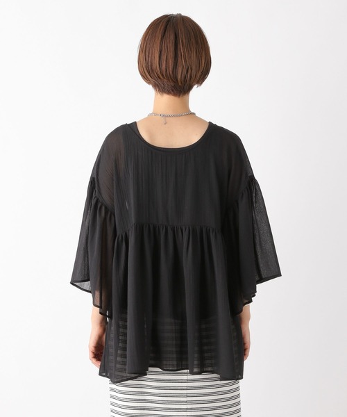 LEPSIM(レプシィム)の「2WAYギャザーブラウス 116423(シャツ/ブラウス・レディース・イエロー/ブラック/レッド/オフホワイト・FREE)」の16枚目の写真