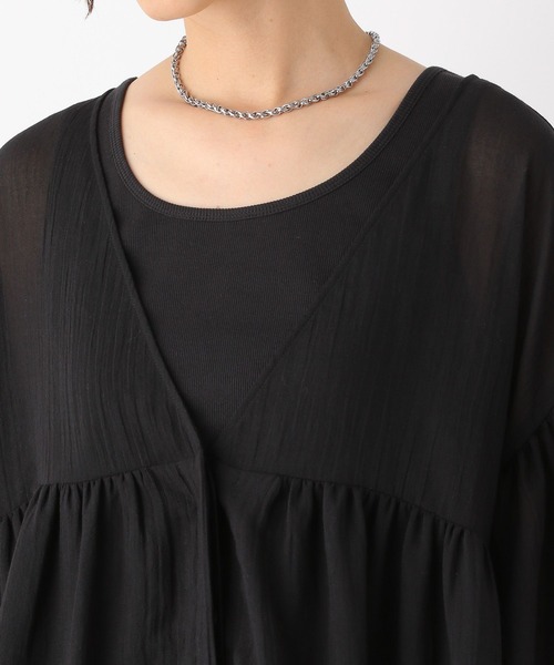 LEPSIM（レプシィム）の「2WAYギャザーブラウス 116423（シャツ