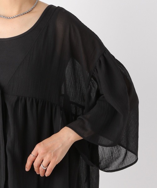 LEPSIM(レプシィム)の「2WAYギャザーブラウス 116423(シャツ/ブラウス・レディース・イエロー/ブラック/レッド/オフホワイト・FREE)」の14枚目の写真