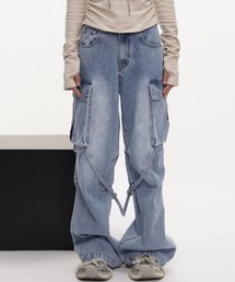 A‘gem 9 | A'GEM/9 × .kom『acestudios/エーススタジオ』デニムカーゴパンツ(デニムパンツ)